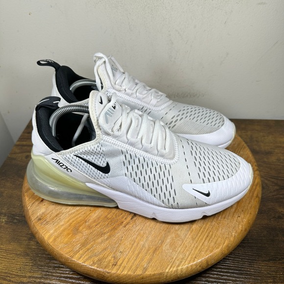 Nike Air Max 270 Men\'s White Black Athletic Running Shoes Size 11 AH8050 100 main image 7